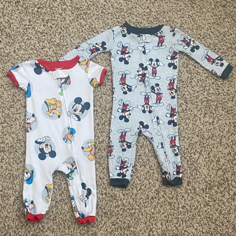 Disney Baby Mickey Mouse Footless Sleep n Play Pajamas
